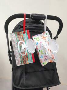 1pc/2pcs Reusable Wet Wipes Dispenser Bags, Portable Baby Wipes Pouches, Random Color Baby Shower Family Decorations Gifts - Multicolor - View 5