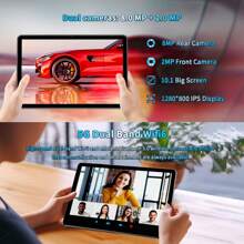 Máy tính bảng Android 14, 8 nhân 2.0Ghz, RAM 4GB (4gb+4gb mở rộng), Rom 64GB, Máy tính bảng A523, Màn hình IPS 10,1 inch 1280*800, 6000mah, WIFI 5G, WIFI 6, BT 5.2, Camera 2MP+8MP kèm bao da, bàn phím, chuột, bút cảm ứng (không có bộ chuyển đổi) - Xám - Xem 7
