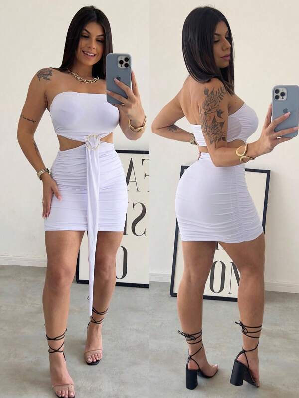 VESTIDO SENSUAL ELEGANCO MODA FEMININA