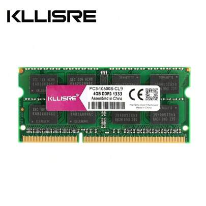 Kllisre DDR3 1.35V/1.5V Laptop Memory PC3L PC3 4GB 8GB 1333MHz 1600MHz Laptop SODIMM