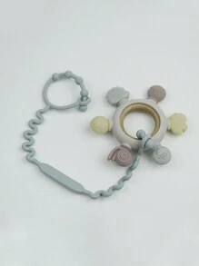 1 件婴儿奶瓶防丢失带，婴儿车挂夹，用于奶瓶、杯子和奶嘴 - 灰色 - 查看 3