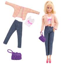 娃娃服装套装包括衣服、鞋子、配饰、羊毛外套和运动服、羊毛套装、背包、手提包、皇冠、高跟鞋、平底鞋和凉鞋，适合 11.5 英寸娃娃（无娃娃） - 11.5吋娃娃配件 - 查看 3