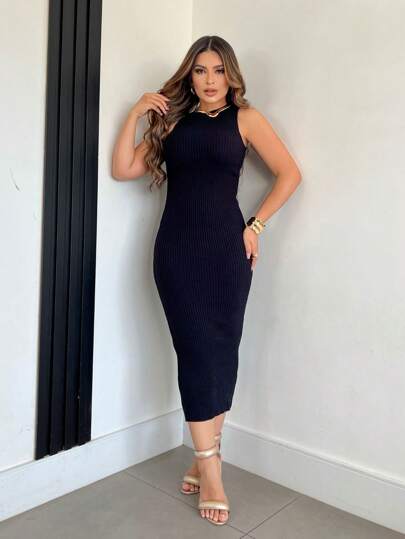 Vestido Midi em Fio Modal Tamanho Único Veste até N°42