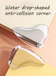 Child Safety Bumper Corners, Acrylic Table Edge Guards, Soft Corners To Prevent Knocks & Bumps - White - View 1