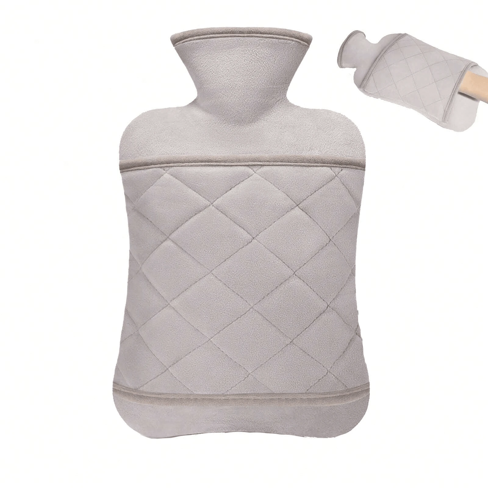 Large Pain Relief Hot Water Bottle, Warm Water Bottle, Heating Pad, Bed