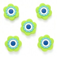 5 PEÇAS Contas de Flor de Silicone Coloridas para Fazer Joias, Acessórios de Colar e Artesanato DIY, para Presentes Feitos à Mão e Criações