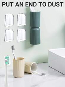 Toothbrush Head Dustproof Covers For Phillips Sonicare Electric Toothbrush Heads, Electric Toothbrushes Replacement Brush Head Cover Caps Protector For Storage In Home And Travel - 6 Pcs - Multicolor - View 5