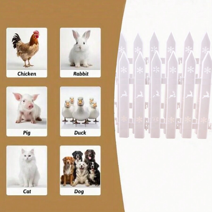 1pc Christmas Tree Pet Fence Decorations Xmas Indoor Outdoor Gate Deer