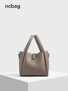 2 chiếc túi xách da PU trơn màu cho nữ, túi đeo chéo vai khóa xoắn, đựng vừa điện thoại và ví, thích hợp cho phụ nữ trưởng thành, quà tặng cho ngày hẹn hò - Nhiều màu - Xem 6