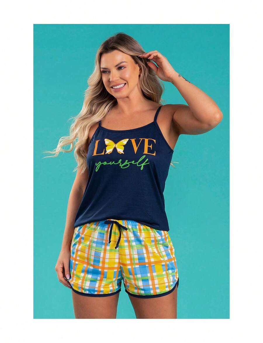 Women's Love Navy Pajamas - Nhiều màu - Xem 1