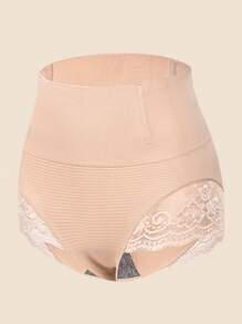 Shapewear voor dames Tummy Control Naadloze Body Shaper met sexy kant midden taille slipje ondergoed