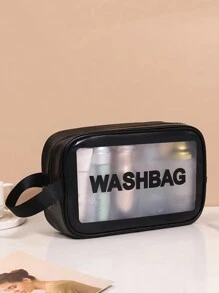 1 szt. Kreatywna kosmetyczka, kosmetyczka ze skóry PU, duża pojemność, modny i przenośny organizer na przybory toaletowe, wysokiej jakości brązowy kolor z koronką i plisowanym wzorem, wielofunkcyjna minimalistyczna kosmetyczka