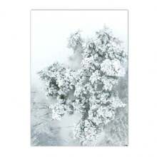 1 件冬季雪景森林房屋墙壁艺术画狐狸猫头鹰鹿动物帆布海报松树印刷品北欧墙壁画客厅装饰无框架 - 彩色 - 查看 45