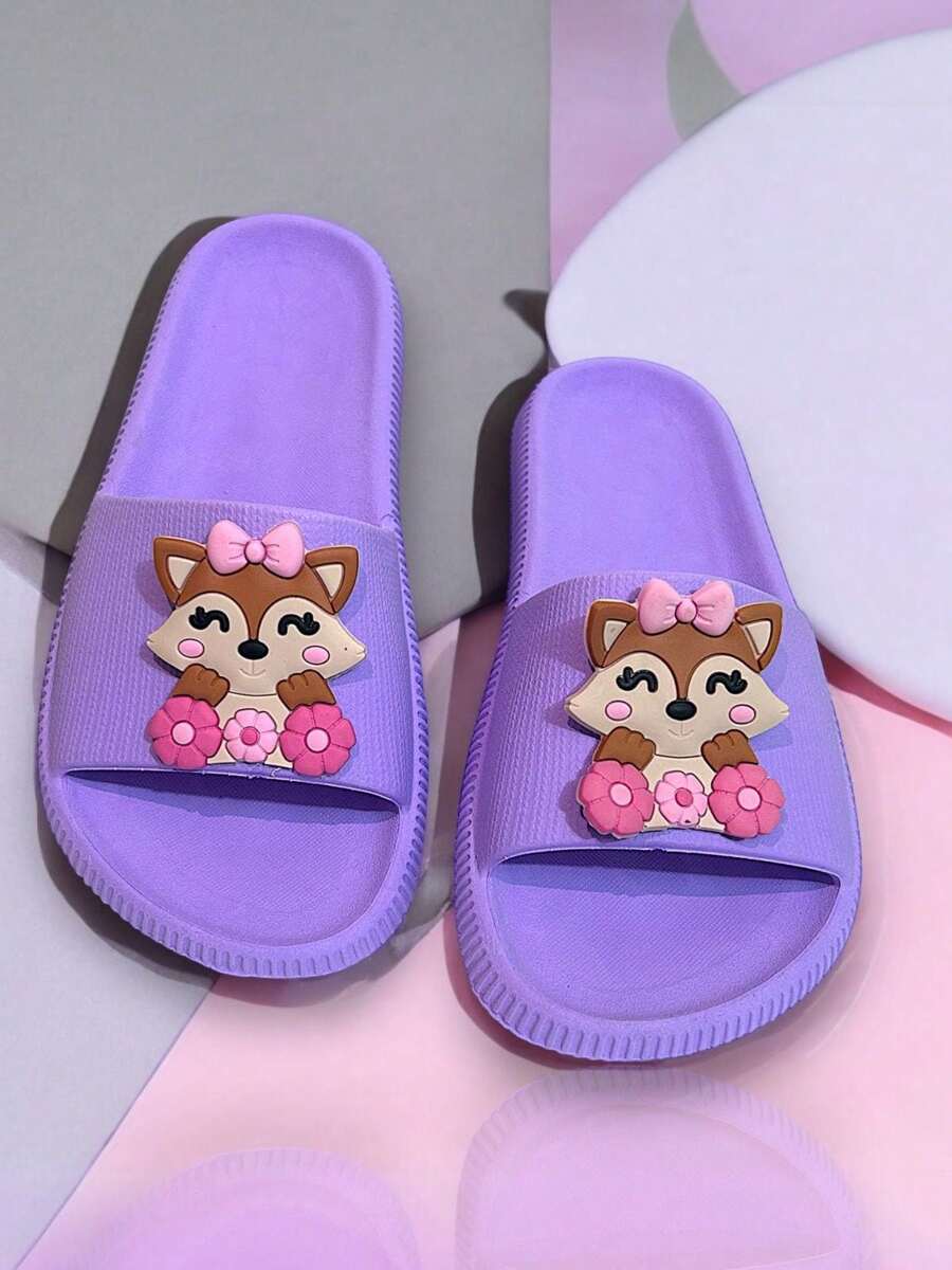 Women's Cloud Slide Slippers Fox Soft Ultra Comfortable Children's Adult Sandal Woman - 紫色 - 查看 1