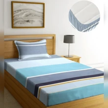 Micropercal Single Sheet With Printed Virol Elastic For Men And Women - 男性 - 查看 2