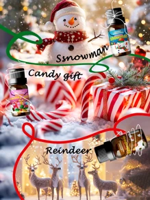 EMBRACEX. 10ml Aceites esenciales de aroma a pan de jengibre con forma de hombre de jengibre para Navidad. Pueden usarse para hacer velas navideñas, ambientadores de hogar, decoración navideña y regalos navideños. Ayudan a eliminar olores y aumentar el aroma navideño, creando un ambiente relajante. También pueden usarse como ambientadores de coche de aromaterapia con fragancia duradera.