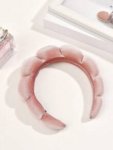 Băng đô spa cho phụ nữ phồng, Băng đô trang điểm dạng bọt biển, Băng đô chăm sóc da Versed, Băng đô bọt để rửa mặt, Băng đô vải bông cho bé gái tắm - Nhiều màu - Xem 2