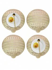 1-4 miếng lót đĩa PVC đơn giản, có thể giặt, dễ vệ sinh, có thể lau sạch, không trơn trượt, chịu nhiệt, miếng lót bàn ăn, người bạn tâm giao đáng yêu, miếng lót đĩa thanh lịch, cách bày bàn ăn, miếng lót đĩa bếp, đồ trang trí tiệc cưới ngày lễ - Nhiều màu - Xem 19
