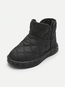 Balabala Kids Snow Boots Girls 2022 Winter Big Kids Warm - Black - View 1