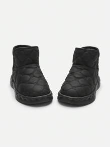 Balabala Kids Snow Boots Girls 2022 Winter Big Kids Warm - Black - View 4