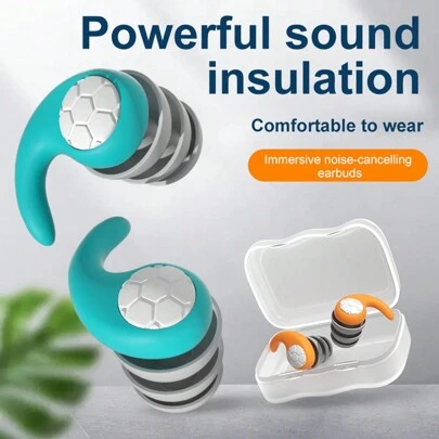 1 Pair Of Sleep Earplugs, Noise-Canceling Earplugs, Waterproof Earplugs
