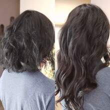Body Wave Micro Loop Human Hair Extensions Healthy End Micro Link Micro Ring 50pcs Keratin Capsule Body Wave Natural Hair - Natural Black - View 3