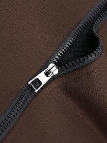 Áo khoác gió thoải mái in hình nấm nhiều màu thời trang thu đông mới cho nam, thích hợp cho du lịch, nghỉ dưỡng và cắm trại ngoài trời - Cà phê nâu - Xem 6