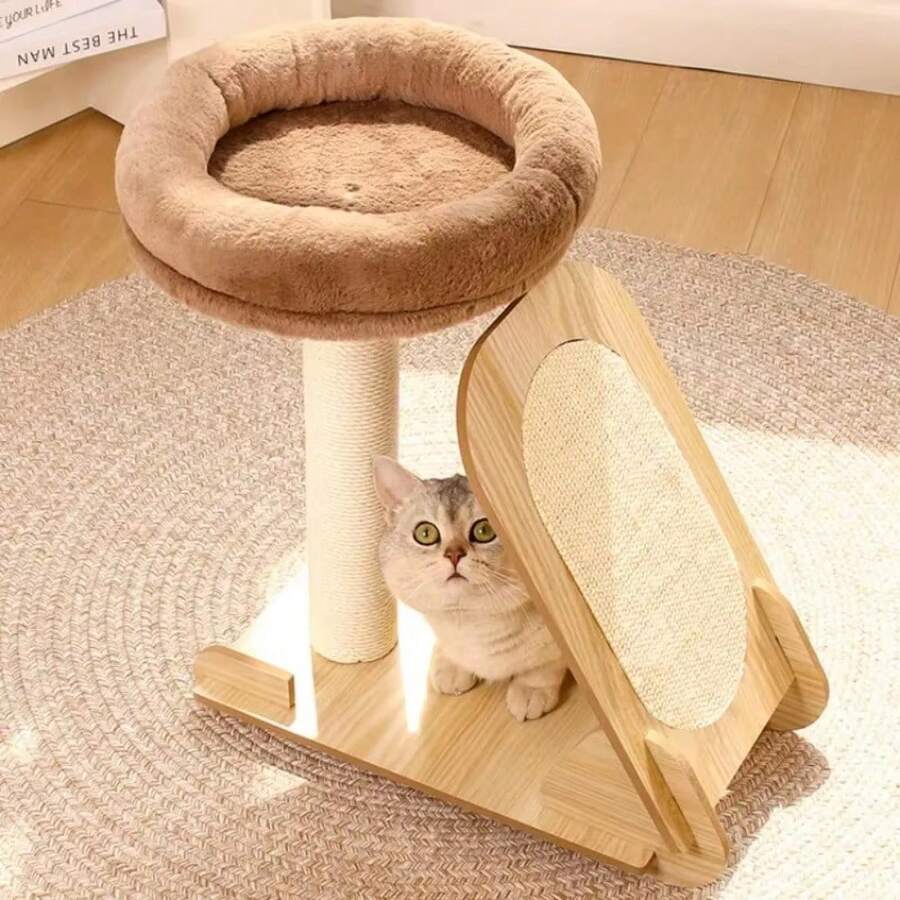 Cat Tower Cat House Scratcher Scratching Post For Cats Claw Grinder