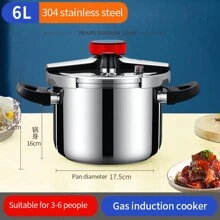 Oală de înaltă presiune din oțel inoxidabil 304, oală de supă, oală de tocană, oală de înaltă presiune, oală sub presiune fierbere fructe de mare