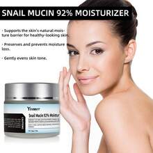 Youbuy 50g - Kem dưỡng ẩm mặt chiết xuất từ 92% dịch nhầy ốc sên, nuôi dưỡng, cấp nước, làm săn chắc da chảy xệ - Bạc - Xem 4