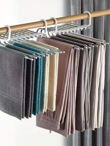 1 件 5 层/9 层多层折叠裤架，防滑领带、吊带背心收纳架，家居收纳整理架，非常适合卧室、浴室、阳台、壁橱、衣柜、家居、悬挂、晾干。 - 彩色 - 查看 13