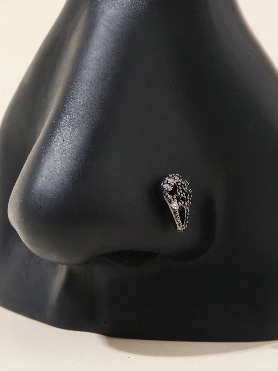 1 Stück gotischer, überzogener Halloween-Nasenring für Frauen