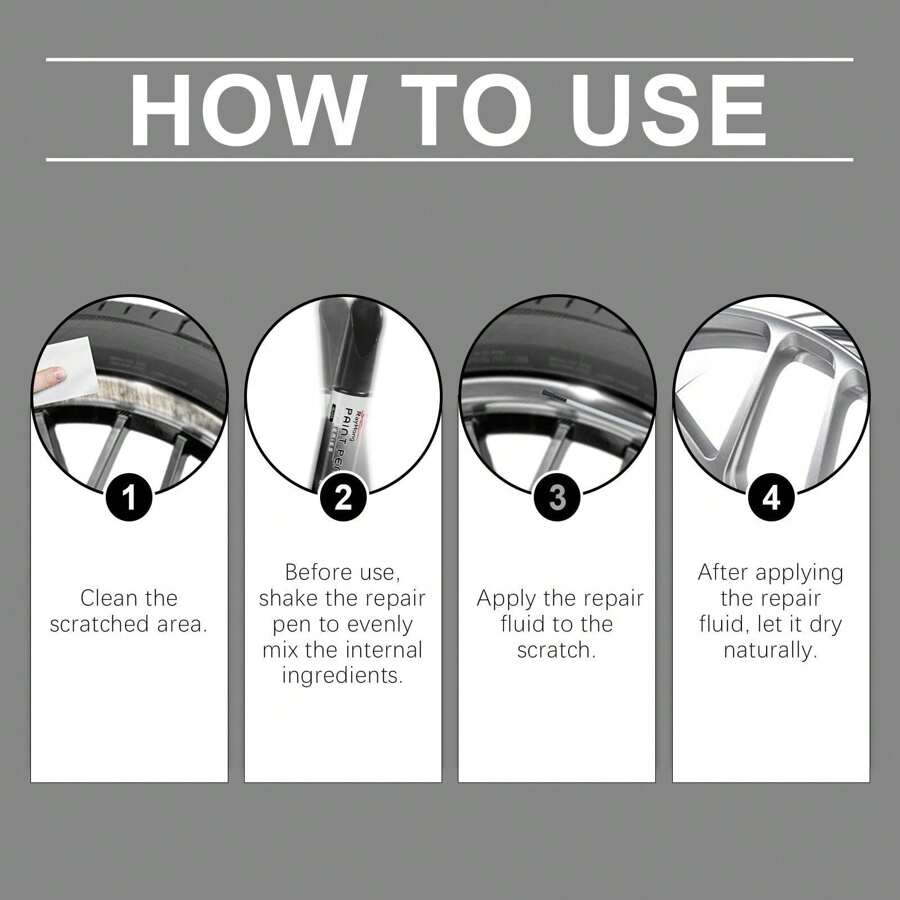 Car Paint Repair Pen, Quick Touch Up Paint Scratch Remover, Car Beauty