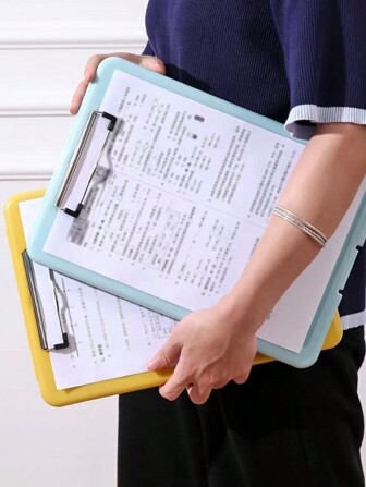 حامل لوحة كتابة A4 مجلد ملفات مشبك ورق صلب مشبك لوحة رسم عمودي للمطاعم والاجتماعات المكتبية، عودة إلى المدرسة، لوازم مدرسية قطعة واحدة