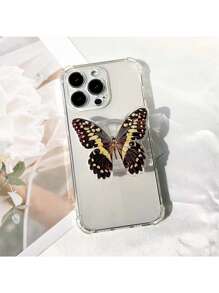 1 件蝴蝶滴管手机气囊支架，可伸缩透明气囊支架，自由飞行蝴蝶手机支架兼容 、Android 手机，生日、家庭、朋友礼物推拉式手机握把，手机配件 - 彩色 - 查看 10