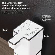 Nuevo dispensador de jabón líquido automático, negro - Adecuado para cocina, baño, hotel y lugar público, capacidad de 380ml, montaje en pared y encimera, sensor de movimiento, decoración del hogar y del baño, decoración de otoño, regreso a la escuela - P7 negro-goteo - Ver 10