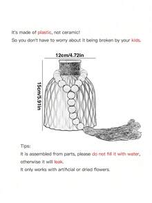 1件仿真丝花束家居装饰，粉色花朵配绿色叶子，适用于婚礼、生日、周年纪念派对、餐桌、客厅、卧室装饰 - 灰色 - 查看 4