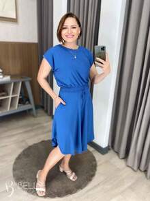 Conjunto Calça Pantacourt em Malha e Bolso Lateral