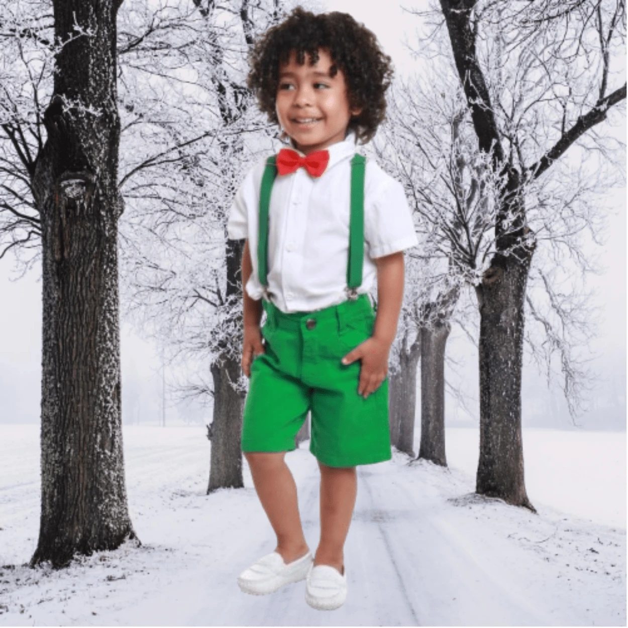 Baby Boy Clothes Set Children's Christmas New Year's Eve End Of Year 01-10 - màu xanh lá - Xem 1