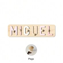 Early Learning For Boy Or Girl, Toddler Name Puzzle, Custom Puzzle For Kids, Ideal For Preschool Learning, Personalized Name Puzzle, Wooden Alphabet Puzzle, Wooden Puzzle, First 1st Birthday Gifts, Personalized Gifts, Birthday Gift, Anniversary Gift, Halloween Thanksgiving Gifts Gifts(Blue Brown)Baby Shower Family Decorations Gifts Winter Eve Gifts Back To School Winter Gift Ideas Boy Girl Valentine's Day - Blue Brown With Nails - View 9