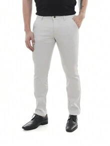 Men's 2-Piece KIT - Gray Fine Sports Twill Trousers And Beige Premium Linen Dress Shirt - Nhiều màu - Xem 11