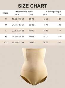 2 Pcs High Waist Contorl Tummy Panties Seamless Women's Shapewear Body Shaper Waist Trainer Slimming Falt Belt Sheath Woman Shaping Panty Ladies Briefs Underwear - Apricot - View 11