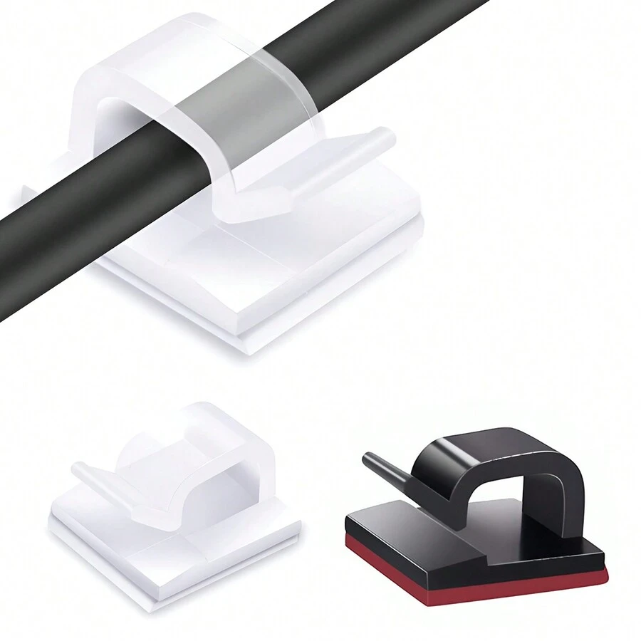 20 chiếc kẹp đèn Giáng sinh, móc treo đèn dây ngoài trời, móc treo dây dính, giá đỡ dây dính để treo đèn Giáng sinh, cáp treo tường, đèn dây trang trí - Nhiều màu - Xem 1