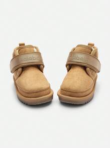 Balabala Kids Snow Boots Children's Hook And Loop Winter Boots 2024 New Thickened Short Boots