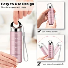 Hộp đựng thuốc du lịch bằng kim loại, Hộp đựng thuốc hàng tuần chống thấm nước di động, Hộp đựng hợp kim nhôm lớn, Hộp đựng thuốc hàng ngày trong 7 ngày cho Vitamin, Dầu cá, Thực phẩm bổ sung, Hộp đựng thuốc Hộp đựng thuốc du lịch Hộp đựng thuốc Hộp đựng thuốc Hộp đựng đồ dùng du lịch cần thiết - Hồng - Xem 6