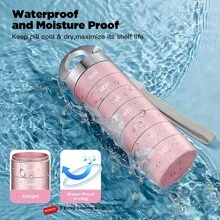 Hộp đựng thuốc du lịch bằng kim loại, Hộp đựng thuốc hàng tuần chống thấm nước di động, Hộp đựng hợp kim nhôm lớn, Hộp đựng thuốc hàng ngày trong 7 ngày cho Vitamin, Dầu cá, Thực phẩm bổ sung, Hộp đựng thuốc Hộp đựng thuốc du lịch Hộp đựng thuốc Hộp đựng thuốc Hộp đựng đồ dùng du lịch cần thiết - Hồng - Xem 3