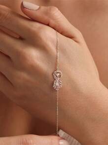 Vòng tay hoa theo tháng sinh tùy chỉnh, Vòng tay khắc tên tùy chỉnh (Quà tặng cho mẹ), Vòng tay dây hoa cá nhân hóa từ 1-5 bông, Quà tặng tùy chỉnh tinh tế, Quà Giáng sinh, Quà sinh nhật (cho nữ), Quà tặng cho bạn trai, bạn gái, bố, mẹ, gia đình, bạn bè, kỷ niệm, tốt nghiệp, dạ hội, tiệc tùng - Bạc - Xem 3