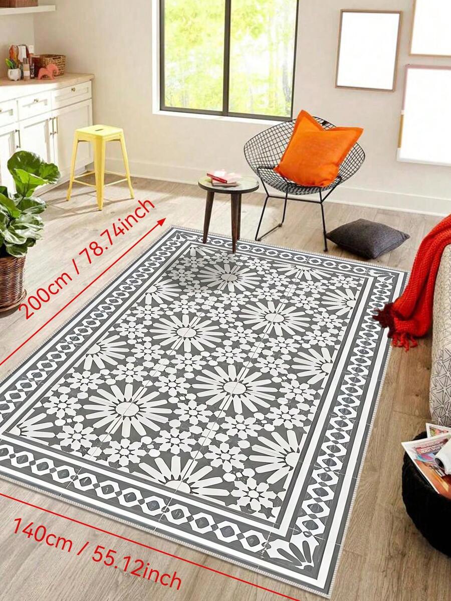 1 Pc And Retro Style Carpet, Suitable For Daily Use, Suitable For