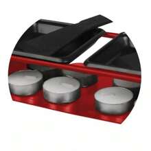 13-Piece Raclette Set Rechaud Cheese Melter Fondue Kit - 紅色 - 查看 7