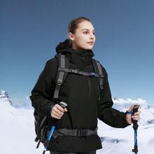 CAMEL CROWN Women's Waterproof Ski Jacket 3 In 1 Winter Coat Windbreaker Snowboard Jackets For Rain Snow Outdoor Hiking - Black - View 7